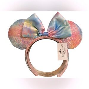 Disney Shanghai Parks Pastel Sequin Mouse Ears Headband